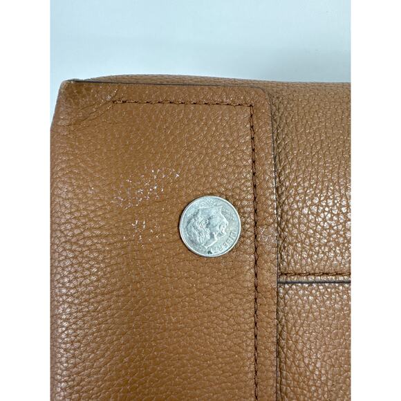 Tory Burch Carson Top Handle Hobo Bag, Brown, Ships Fast - Picture 11 of 14